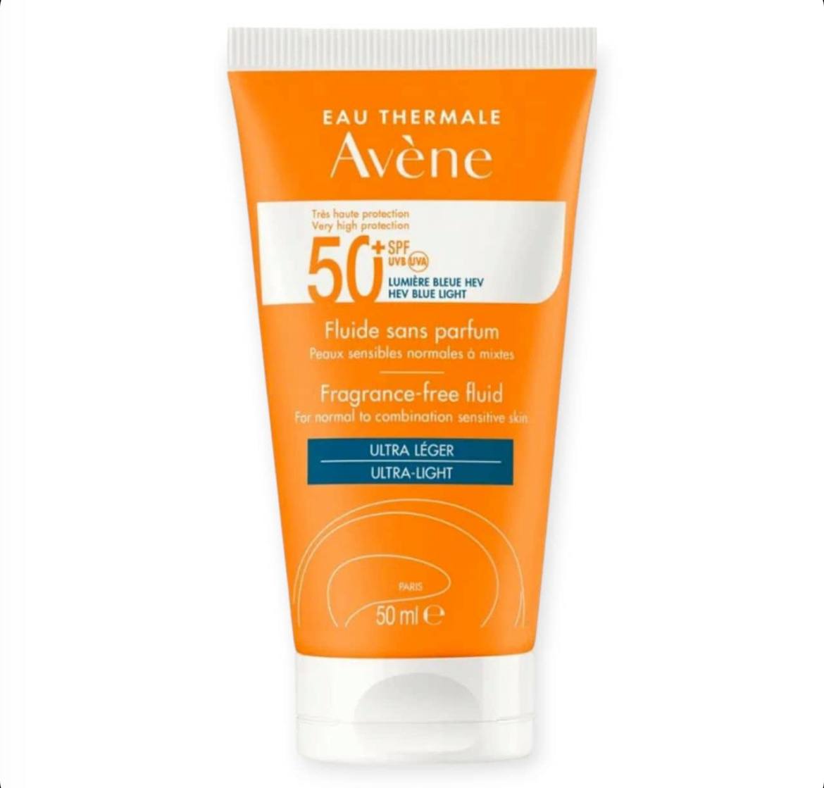 ضد آفتاب فلوئیدی بدون عطر اون Avene پوست نرمال مختلط حساس با SPF50+