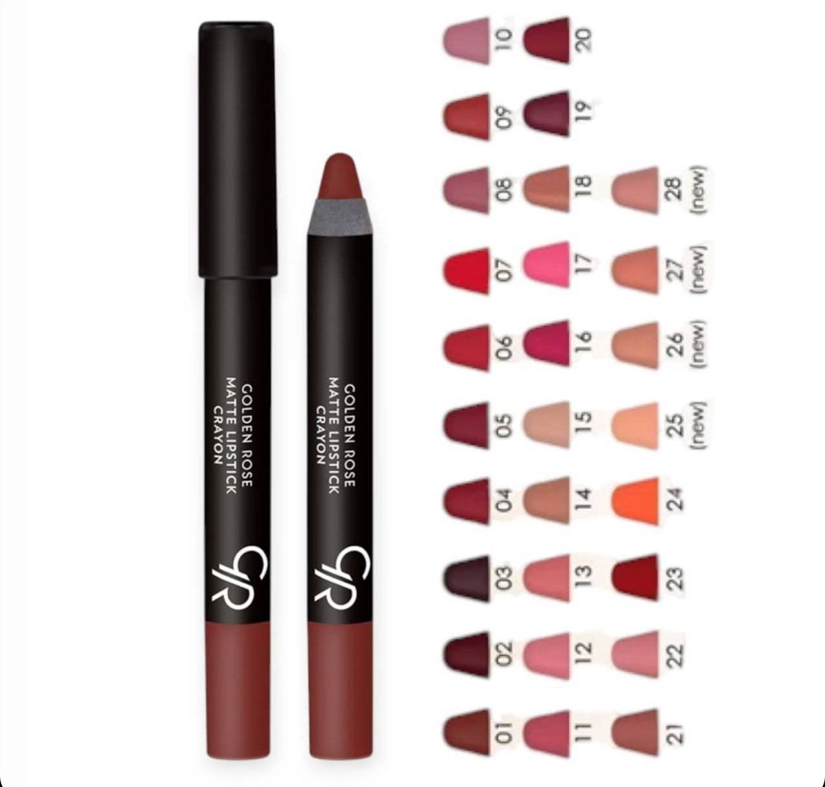رژ لب مدادی کرایون مات گلدن رز