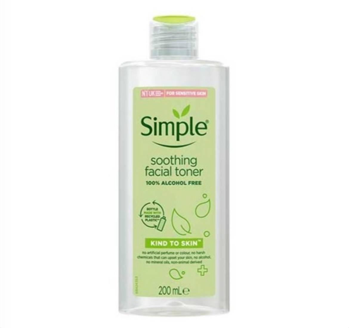 تونر تسکین دهنده پوست سیمپل SIMPLE مدل کایند تو اسکین