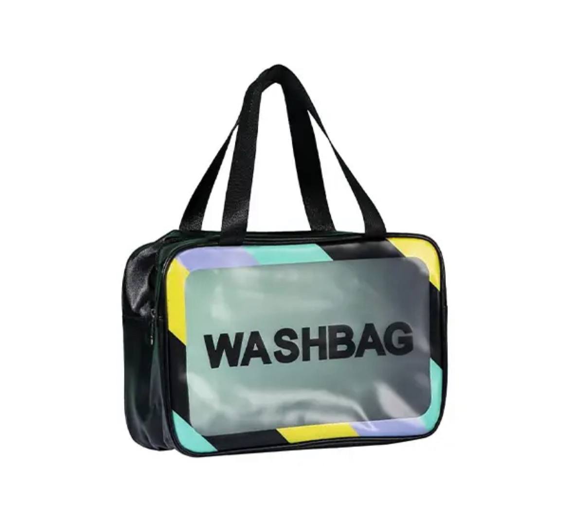 واش بگ بزرگ طرح دار مشکی