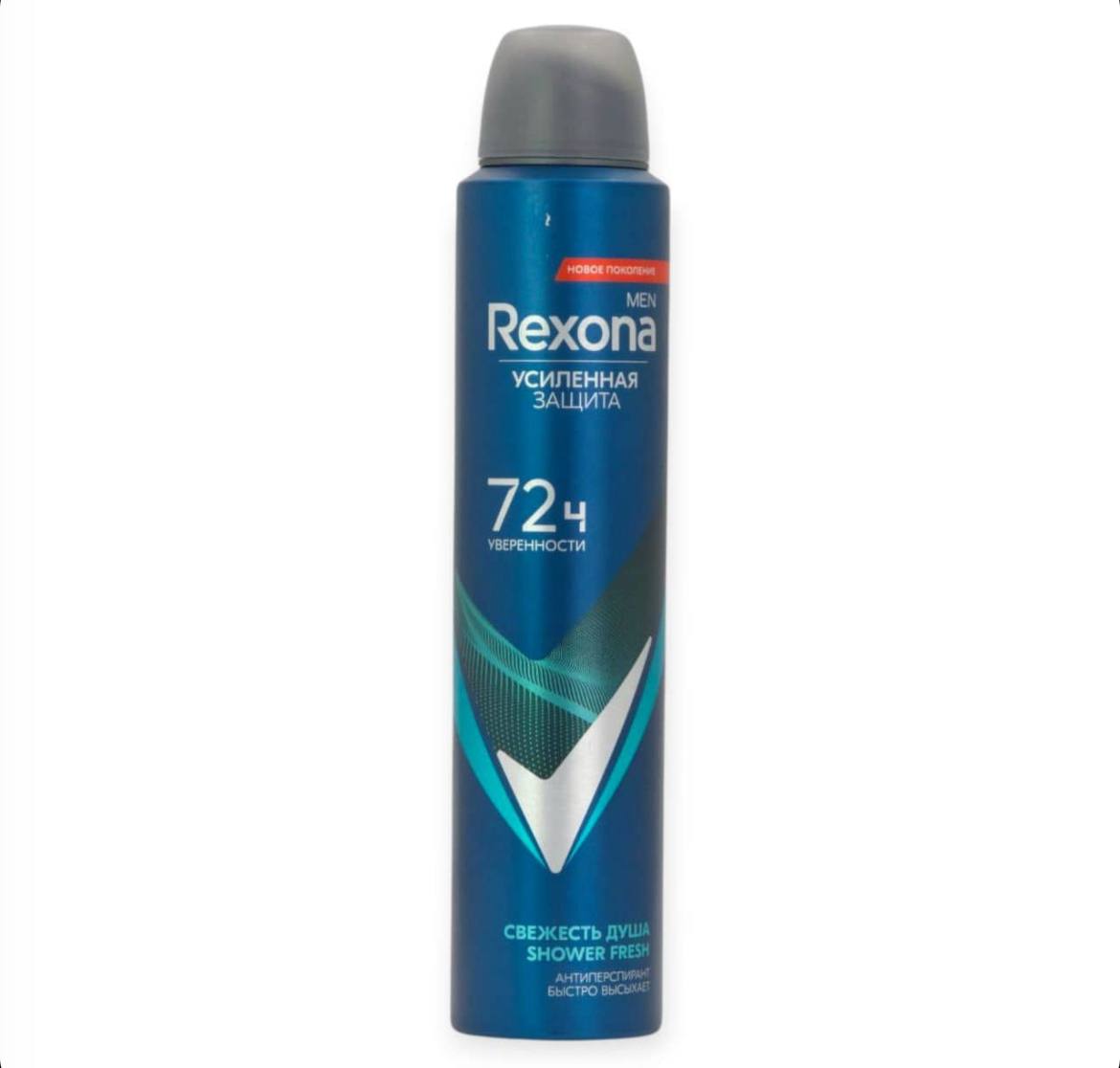اسپری ضد تعریق مردانه آبی رکسونا Rexona مدل شاور فرش