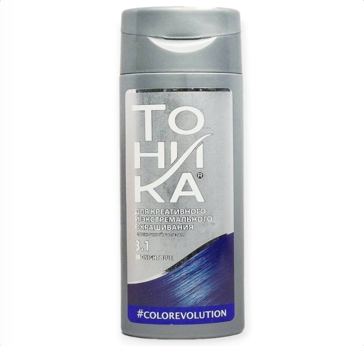 شامپو رنگساژ مو تونیکا TOHNKA شماره 3.1 میدنایت بلو