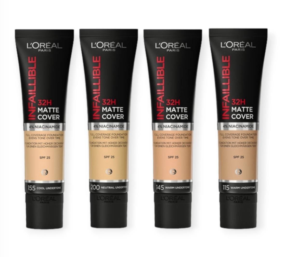کرم پودر تیوپی لورآل پاریس LOREAL مدل مات INFALLIBLE