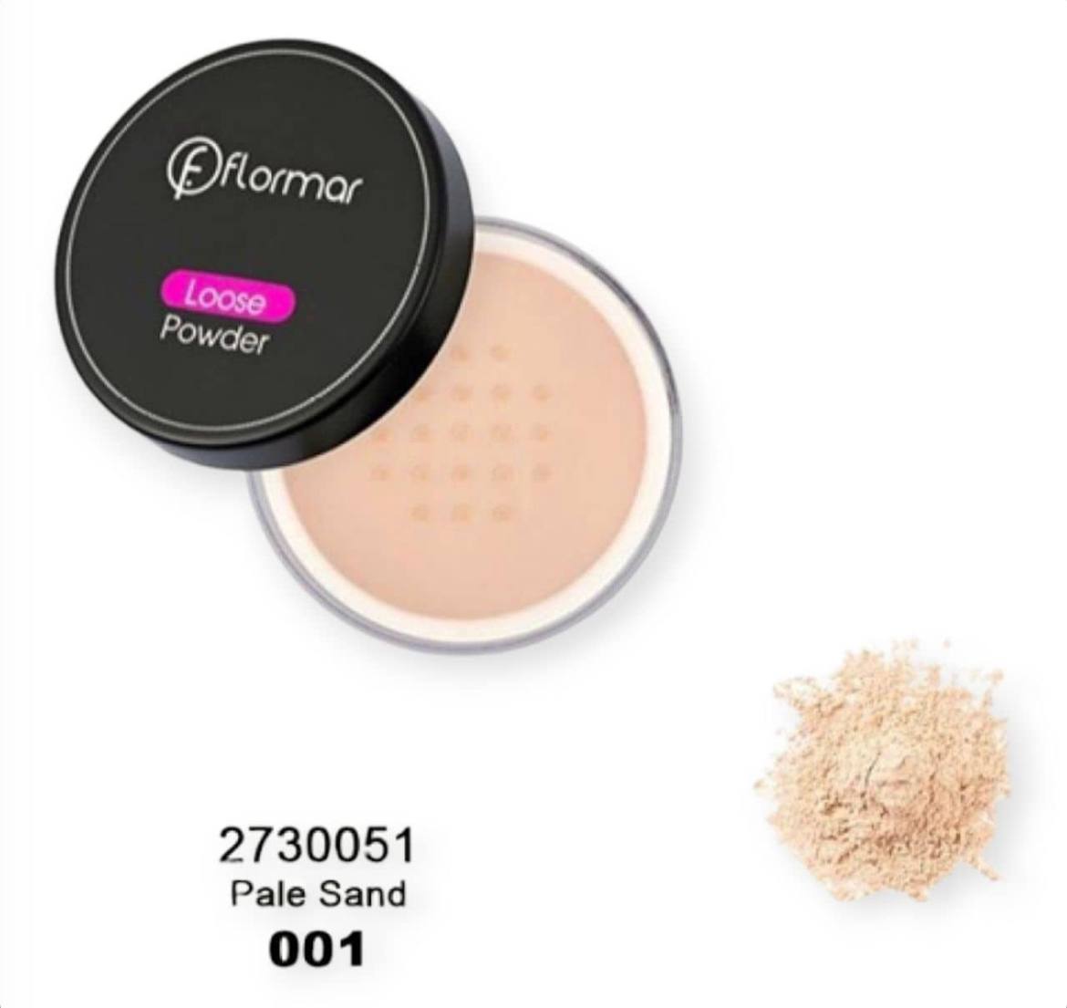 پودر فیکس فلورمارflormar مدل لوز پاودر شماره 001 حجم 18 گرم