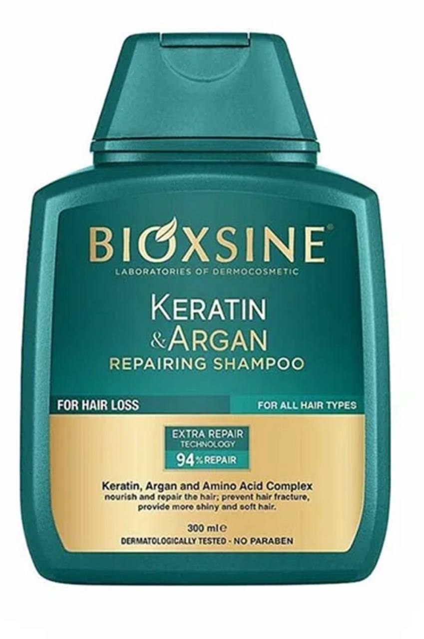 شامپو ترمیم کننده مو حاوی کراتین و آرگان بیوکسین